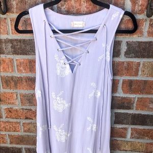 Altar’d State lavender embroidered flower dress!